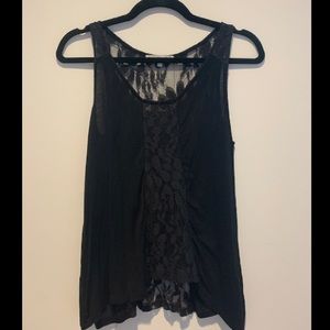 Black Tank with Sheer Back